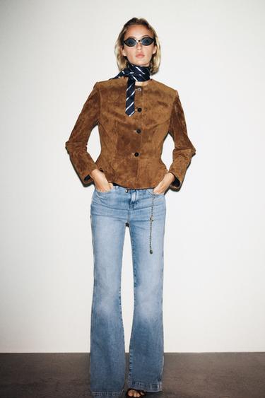 Zara Куртка из 100% кожи