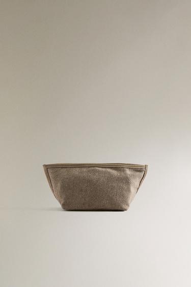 Zara Сумка для белья из хлопка и ткани среднего размера купить с доставкой.