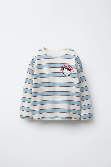Футболка из флиса в полоску HELLO KITTY © SANRIO