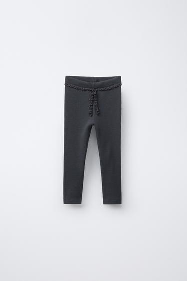Zara Вафельные легинсы с кружевом