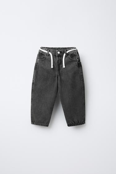 Zara Джинсы BAGGY с ремнем купить с доставкой.