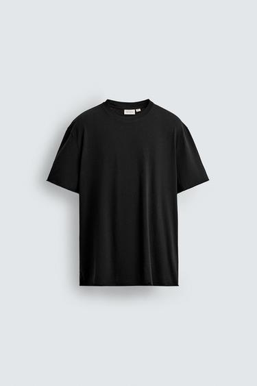 Zara Легкая футболка с асимметричным краем