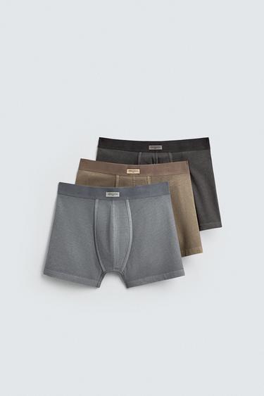 Zara Набор из трех трусов-боксеров SOFT купить с доставкой.
