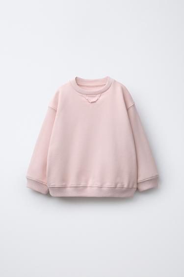 Zara Свитшот с деталями в стиле вафельного трикотажа купить с доставкой.