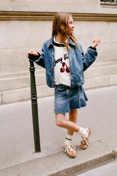 Zara Бомбер из искусственной кожи