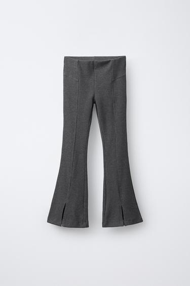 Zara Легинсы в рубчик FLARE однотонные