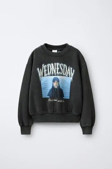 Толстовка с эффектом потертости WEDNESDAY ©