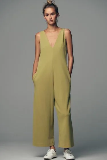 Комбинезон из ткани интерлок с эффектом стирки