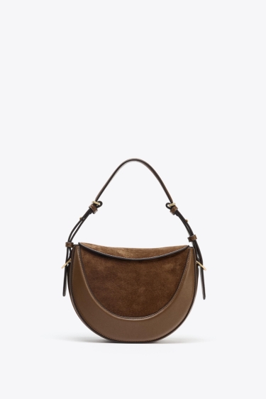 Zara Сумка через плечо с кожаным клапаном купить с доставкой.