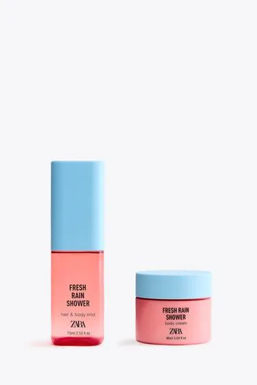 Освежающий спрей для волос и тела FRESH RAIN SHOWER 75 мл + крем для тела 90 мл