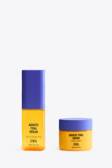 Zara Спрей для волос и крем для тела AQUATIC TIDAL DREAM HAIR BODY MIST 75ML  и BODY CREAM 90ML. купить с доставкой.