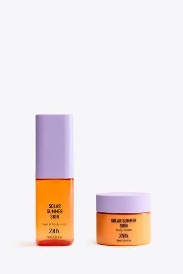 Zara Спрей для волос и крем для тела SOLAR SUMMER SKIN HAIR и BODY MIST 75ML  + BODY CREAM 90ML . купить с доставкой.