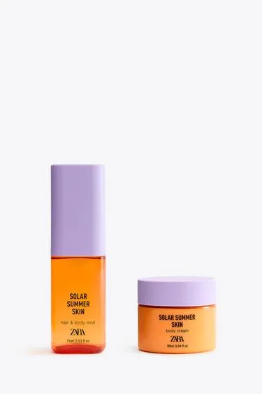 Спрей для волос и крем для тела SOLAR SUMMER SKIN HAIR и BODY MIST 75ML  + BODY CREAM 90ML .