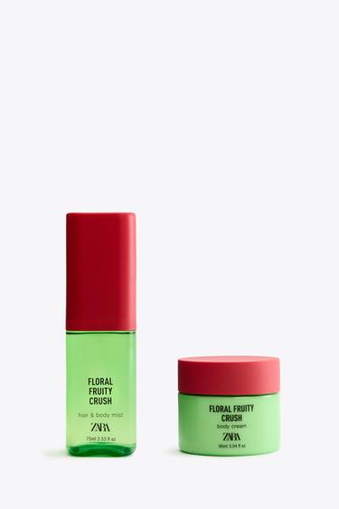 Zara Ароматический спрей для волос и тела FLORAL FRUITY CRUSH 75мл + крем для тела 90мл купить с доставкой.