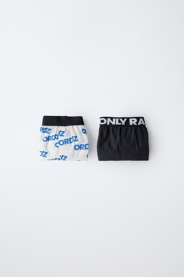 Zara 8-14 лет/набор из двух поплиновых трусов-боксеров SKATE купить с доставкой.