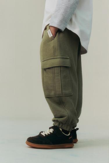 Zara Брюки-джоггеры карго из мягкой ткани