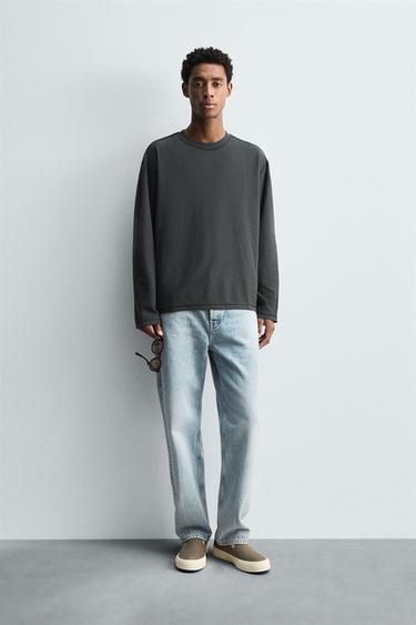Zara Футболка с эффектом изнанки купить с доставкой.