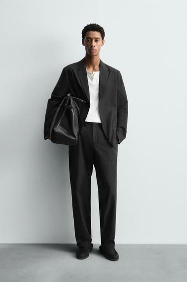 Zara Костюмные брюки из поплина