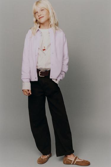 Zara Вязаный кардиган с бусинами