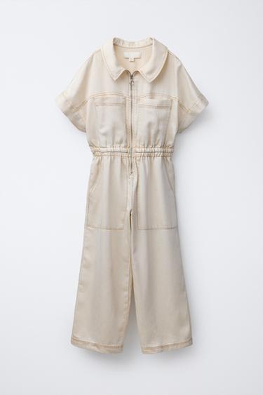 Zara Длинный струящийся комбинезон купить с доставкой.