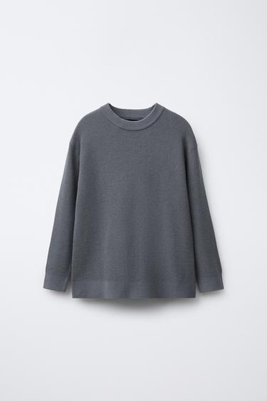 Zara Вафельный джемпер