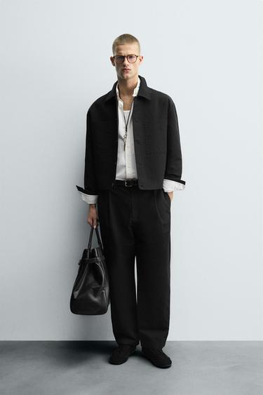 Zara Куртка-рубашка свободного кроя с карманами купить с доставкой.