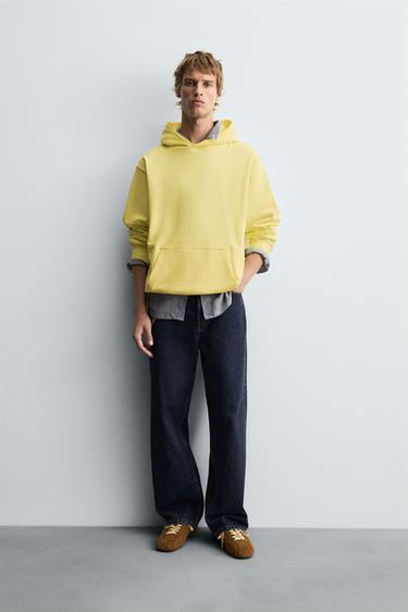Zara Базовое худи с капюшоном