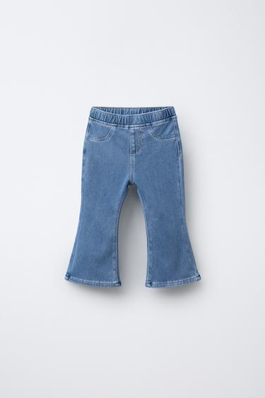 Zara Джинсовые леггинсы клёш