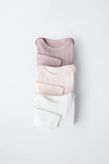 6 месяцев - 3 года/ комплект из трех боди с длинными рукавами- Заказать в России