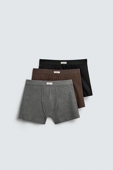 Zara Набор из 3-х трусов-боксеров SOFT купить с доставкой.