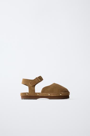 Zara Кожаные сабо купить с доставкой.