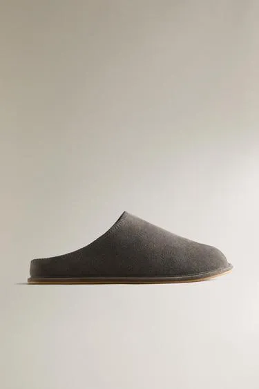 Кожаные мюли ZARA