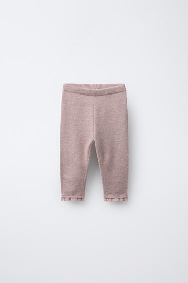 Zara Трикотажные легинсы с кружевом купить с доставкой.