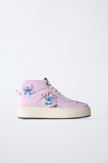 Zara Высокие спортивные кеды LILO & STITCH © DISNEY купить с доставкой.
