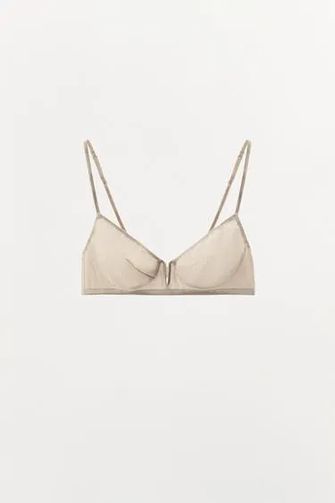 Бралетт с шелком и металлической деталью- Заказать в России