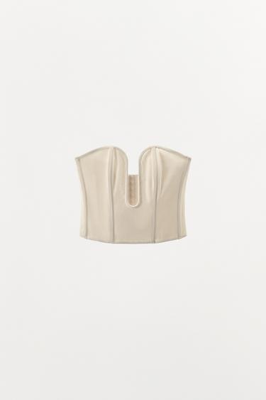 Zara Корсет из вискозы с металлической деталью купить с доставкой.