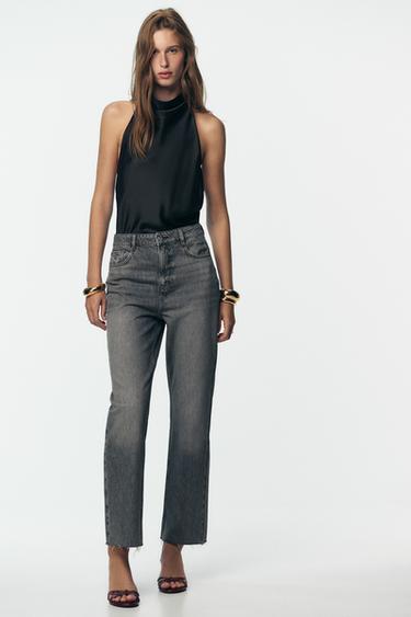 Zara Джинсы Z.02 STRAIGHT ANKLE с высокой посадкой купить с доставкой.