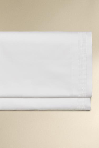 Zara Сатиновое плоское простынь с кантом