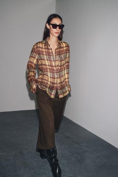 Zara Длинные шорты из смесового льна — ZW COLLECTION купить с доставкой.