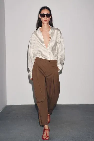 Брюки с защипами и шлевками — ZW COLLECTION- Заказать в России