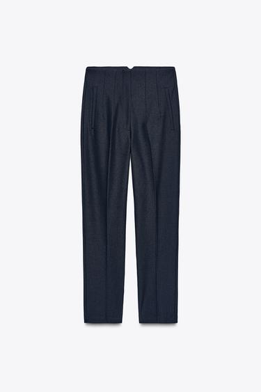 Zara Брюки с высокой посадкой купить с доставкой.