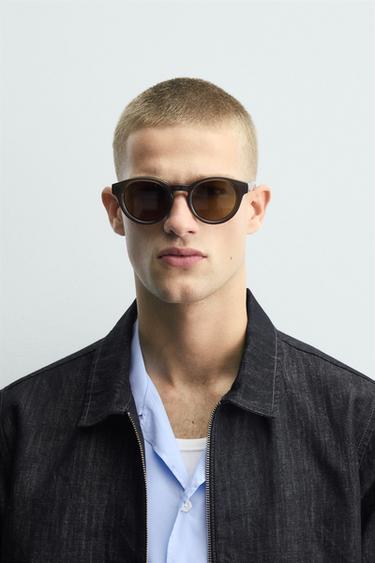 Zara Круглые солнцезащитные очки купить с доставкой.