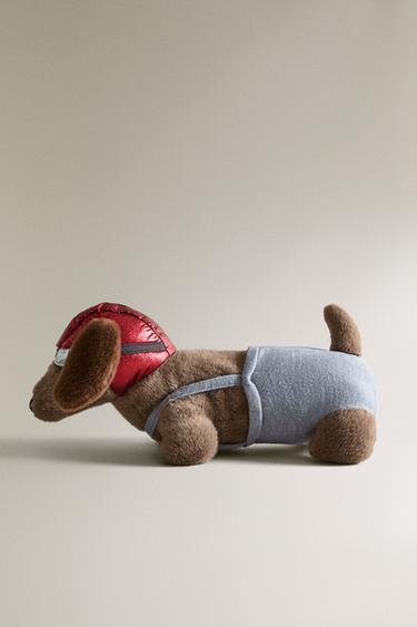 Zara Детская игрушка мягкая творческая мишь AVIATOR DACHSHUND