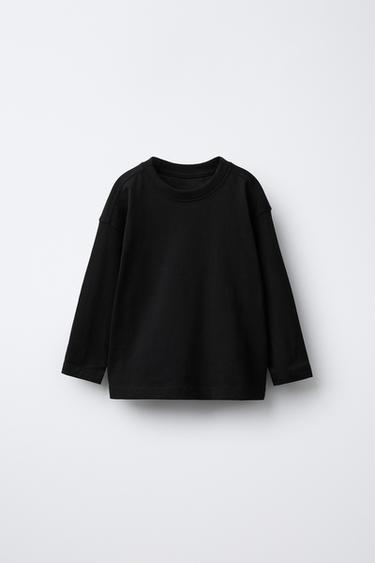 Zara Однотонная футболка MEDIUM WEIGHT