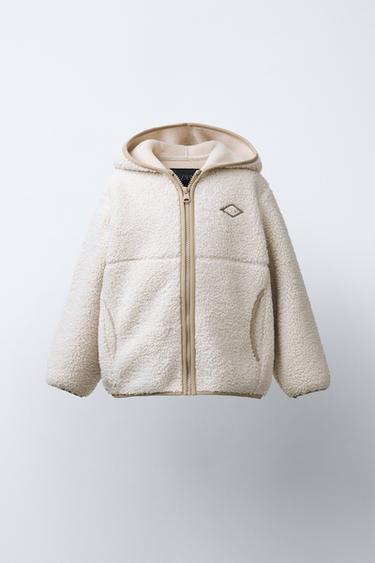 Zara Куртка из искусственной овчины с капюшоном купить с доставкой.