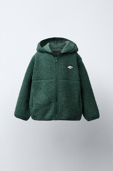 Zara Куртка из искусственной овчины с капюшоном купить с доставкой.