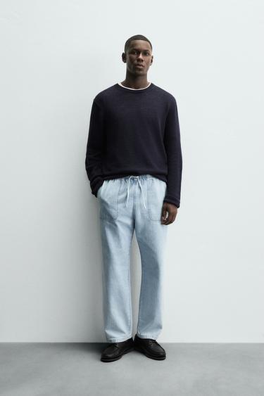 Zara Легкие джинсы-джоггеры