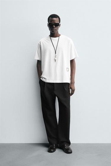 Zara Футболка с контрастными нашивками