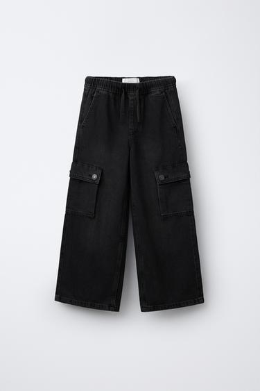Zara Джинсовые брюки карго купить с доставкой.