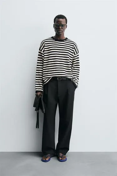 Легкий полосатый джемпер